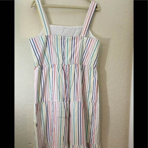 J.CREW Tiered Rainbow Dress - Picture 2 of 9